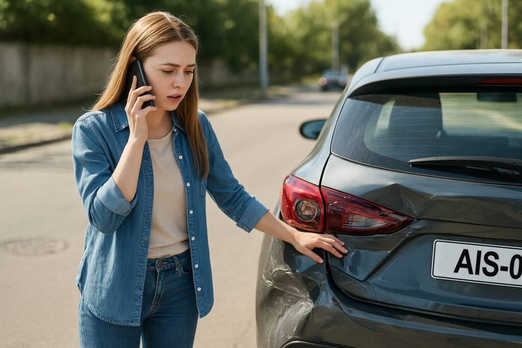 Qué hacer si chochas en un auto de renta